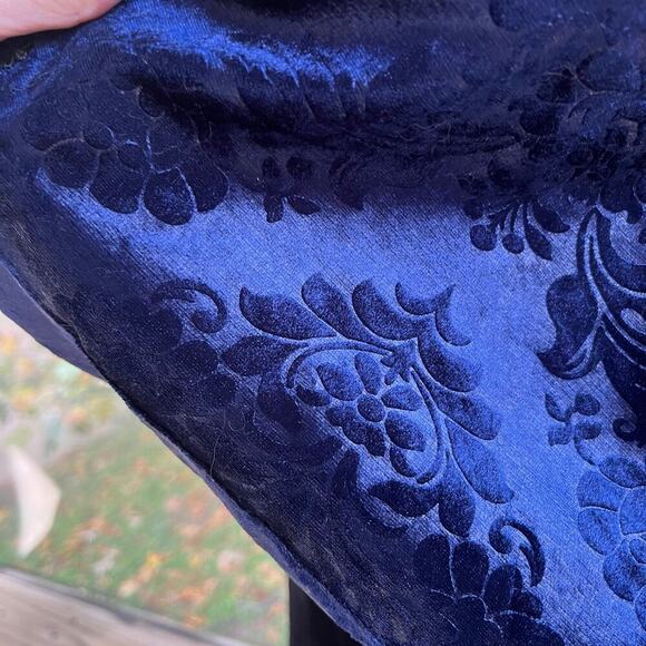 Victorian Choice Women's Black And Blue Velvet Medieval Dress Size L - Picture 8 of 13